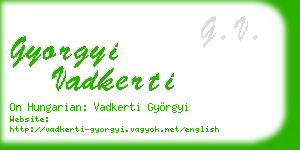gyorgyi vadkerti business card