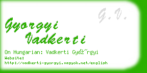 gyorgyi vadkerti business card